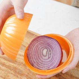 1pc Plastic Onion Storage Keeper Pod - Orange
