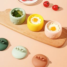 1pc Food Grade Silicone Egg Mold; Handmade Food Mold; Cute Silicone Egg Steamer - Orange 1PC