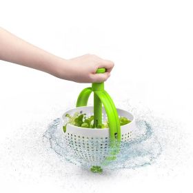 1pc Vegetable Drain Basket; Kitchen Vegetable Washing Basin; Salad Spinner; Fruit Washing Vegetable Basket; Kitchen Salad Washing Basin - 1
