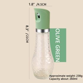 1pc Oil Spray Bottle; Kitchen Household Barbecue Olive Oil Edible Oil Push-type Oil Sprayer; Kitchen Tools; Kitchen Supplies - Green