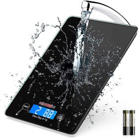 Kitchen Scale Digital Food Scales Bascula Electronic Cooking Scale Weight Touch Screen Glass Top Diet 5kg/11Lbs Accuracy 5 Core K 43