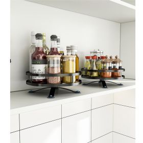 Turntable Lazy Susan Organizer Rotating Spice Storage Rack Organization for Kitchen Countertop Cabinet - Square