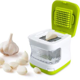 1pc Garlic Press Stainless Steel Double-sided Gadget Crusher And Slicer With Ergonomic Design And Practical Kitchen Utensils To Keep Your Hands Free O