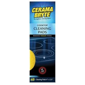 Cerama Bryte 29106 Ceramic Cooktop Cleaning Pads, 10 Pk